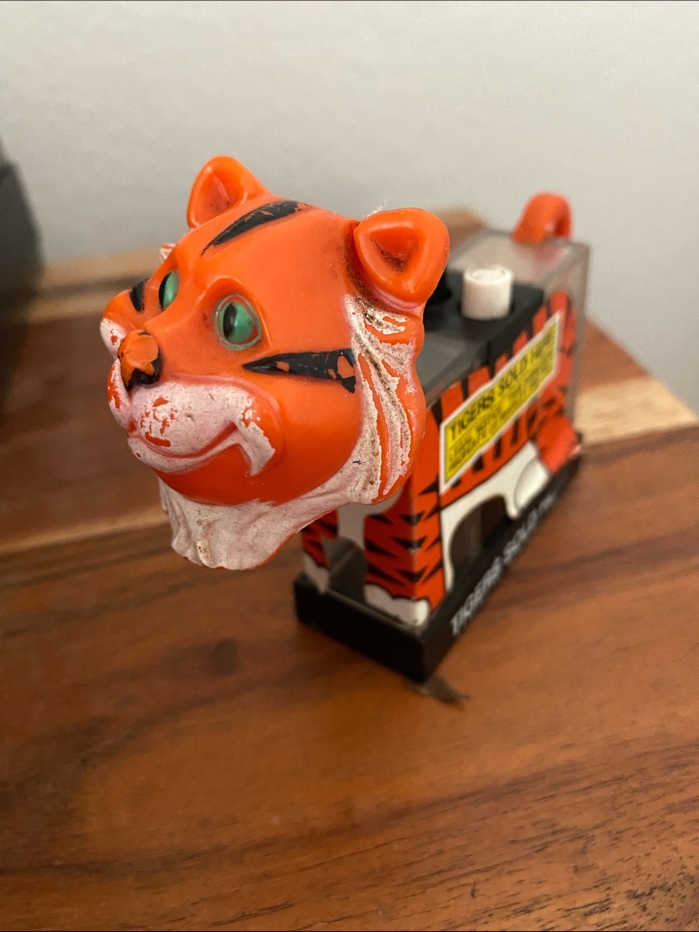 Vintage 60’s Orange Tiger Whirley Salt and Pepper Dispenser